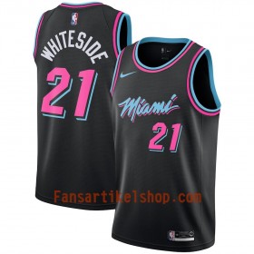 Miami Heat Trikot Hassan Whiteside 21 2018-19 Nike City Edition Schwarz Swingman - Herren